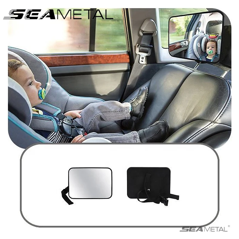 SEAMETAL Car Rear Seat Baby Mirror Adjustable Wide Angle Seat Safety Rearview Observation Mirror Car Baby/Child Interior Mirror